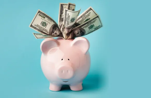 Alcancía de Cerdito rosado