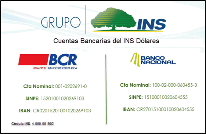 Cuentas en dólares INS