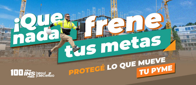 una persona trabajando en su emprendimiento junto al texto Te hago crecer, porque si vos crecés, ¡todos crecemos!